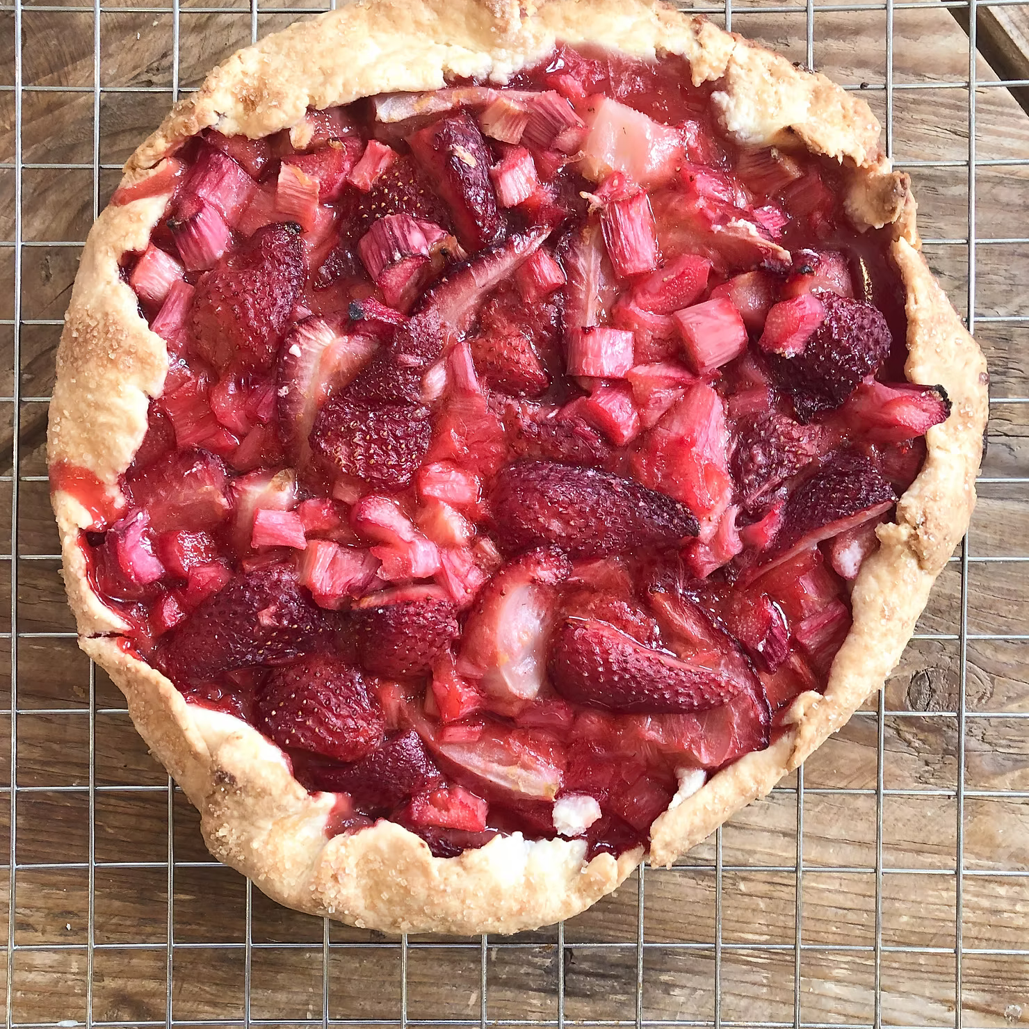 Strawberry Rhubarb Galette