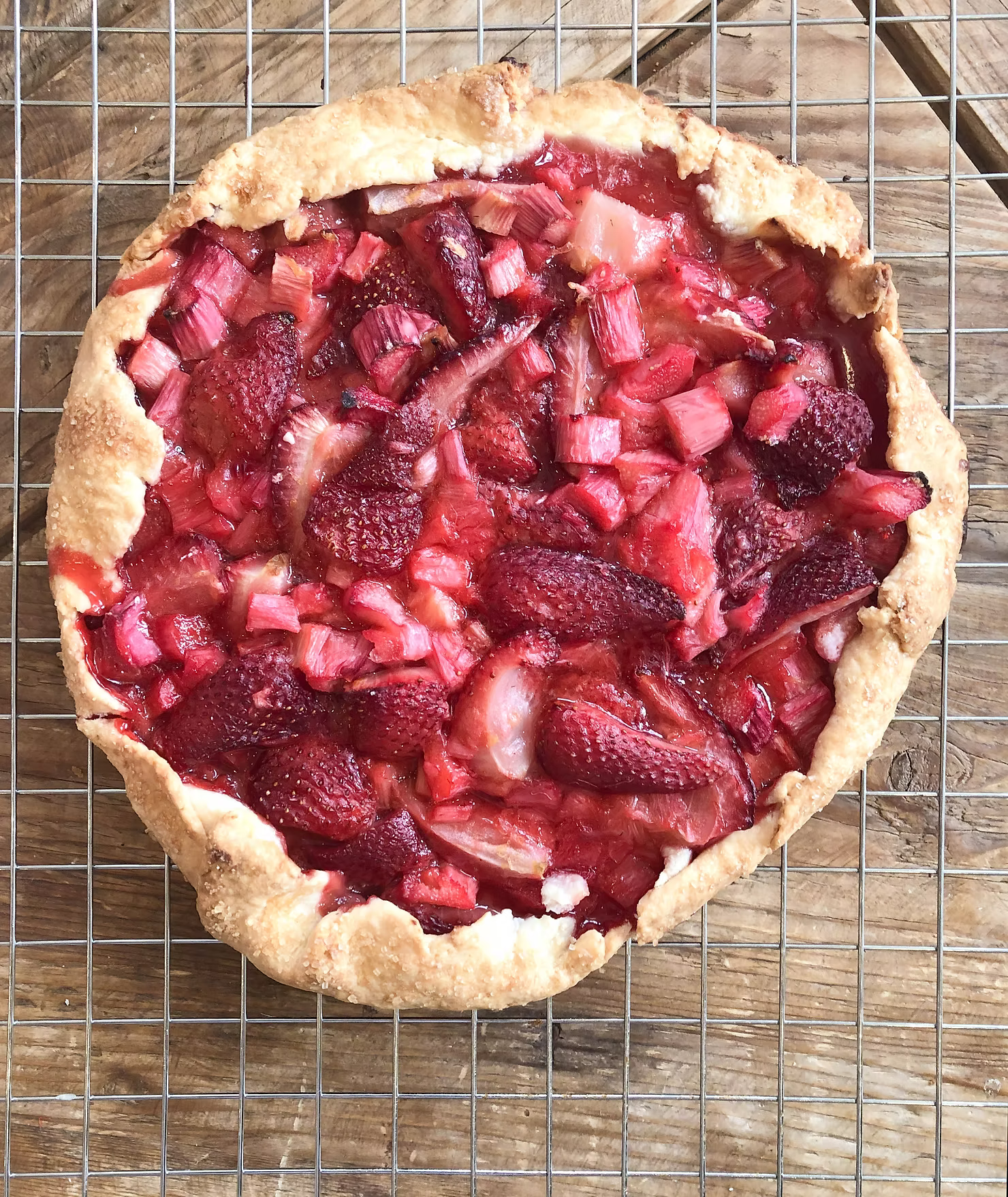 Strawberry Rhubarb Galette