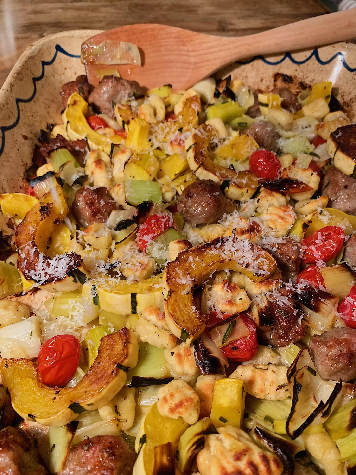Sausage Squash Gnocchi Roast