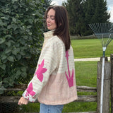 The Sara Wool Jacket- Pink Stripe