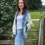 The Sara Wool Jacket- Blue Stripe