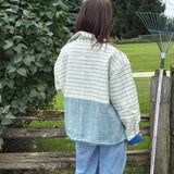 The Sara Wool Jacket- Blue Stripe
