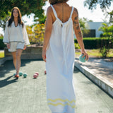 Citron Wave Gauze Dress