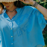 Embroidered Horse Blouse