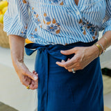 Maisie Blue Wrap Skirt