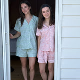 Green Leopard Short Cotton PJs