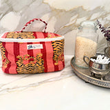 Pink on Pink Tiger Stripe Cosmetic Bag