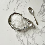Oyster Shell Salt Cellar with Spoon