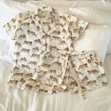 White Tiger Short Cotton PJs