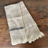 Natural Tea Towel with Fringe