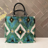 Velvet Tote- Emerald