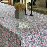 Pink Fan Tablecloth