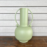 Light Green Metal Vase