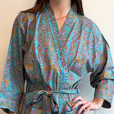 Robe, Turquoise, Pink and Mustard