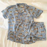 Blue Tiger Short Cotton PJs