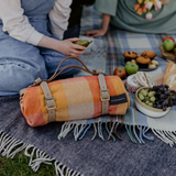 Recycled Wool Picnic Blanket- Honey Meadow Check