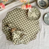Forest Sage Gingham Placemats-4
