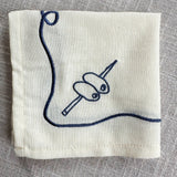 Apero Embroidered Cocktail Napkin Set