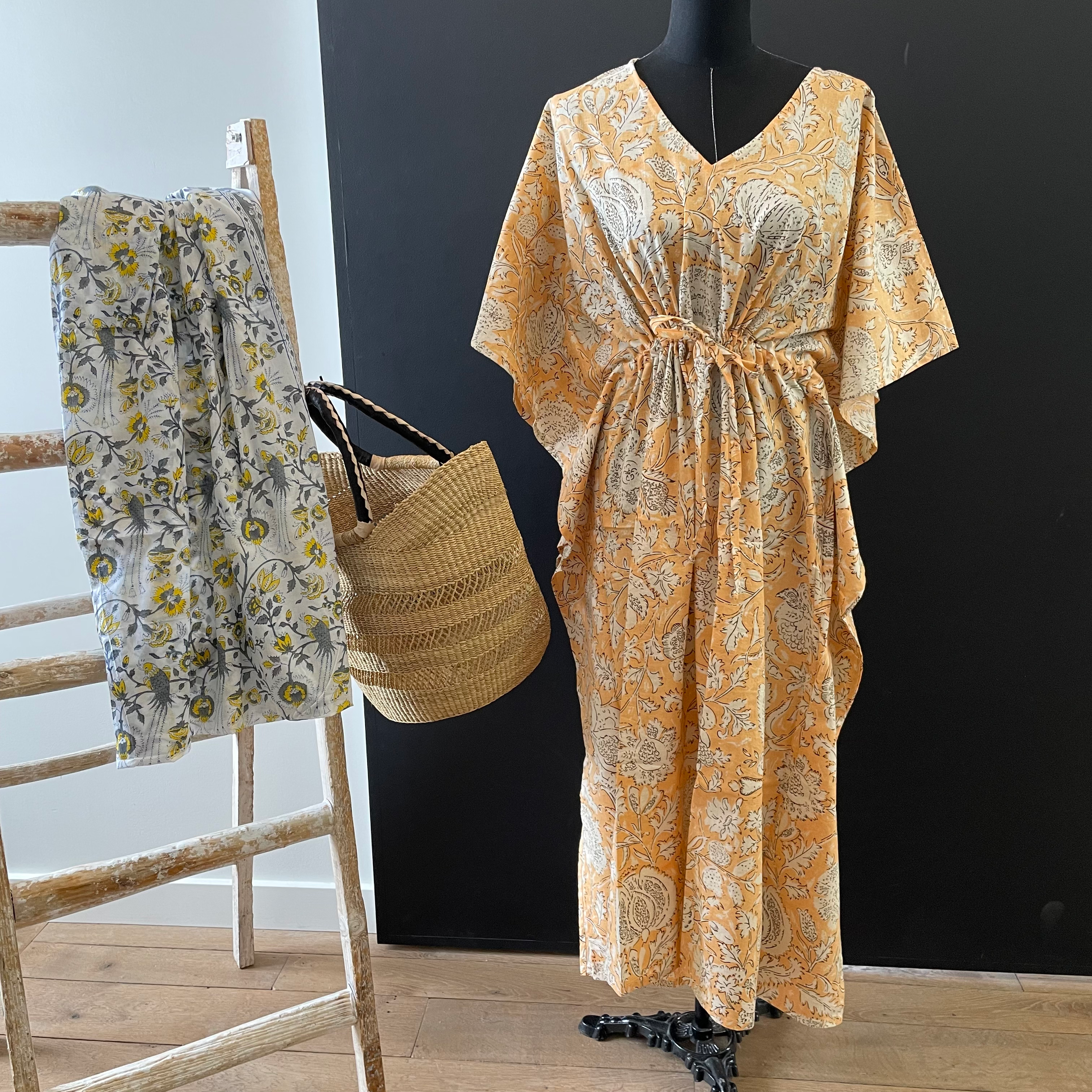 Peach Floral Coverup