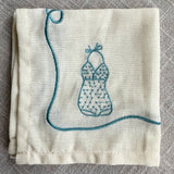 Bathers Embroidered Cocktail Napkin Set