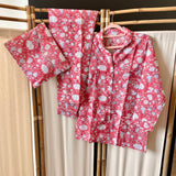 PJ, Dark Pink Floral