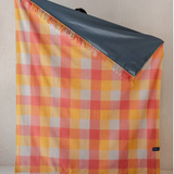 Recycled Wool Picnic Blanket- Honey Meadow Check