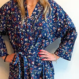 Robe, Navy and Burgundy