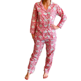 PJ, Pink and White Fan Floral