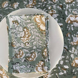 Sage and Mustard Tablecloth