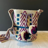 Purple Chevron Wayuu Bag