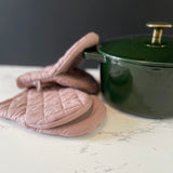 Linen Oven Mitts