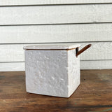 Square Stoneware Canister with Spoon