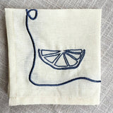 Apero Embroidered Cocktail Napkin Set