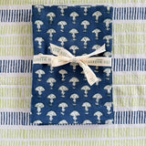 Navy Fan Napkin Set