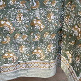 Sage and Mustard Tablecloth