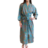 Robe, Turquoise, Pink and Mustard