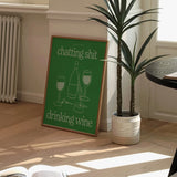 Chatting & Drinking Print