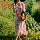 Jasmine Shirt Dress- Pink