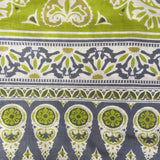 Grey, Lime Green and White Coverup