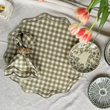 Forest Sage Gingham Napkins-4