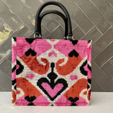 Velvet Tote- Hearts