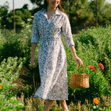 Jasmine Shirt Dress- Grey