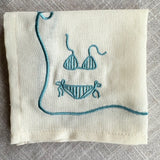 Bathers Embroidered Cocktail Napkin Set