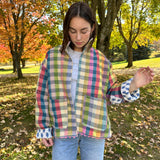 The Sara Wool Jacket- Plaid Heart