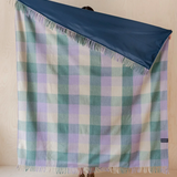 Recycled Wool Picnic Blanket- Thistle Meadow Check
