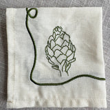 Veggie Embroidered Cocktail Napkin Set