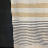 Mustard and Grey Striped Tea Towel