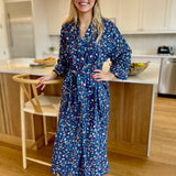 Robe, Navy and Burgundy