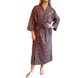 Robe, Grey, Orange and Pink