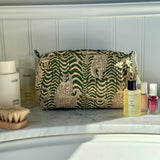 Green Tiger Cosmetic Bag